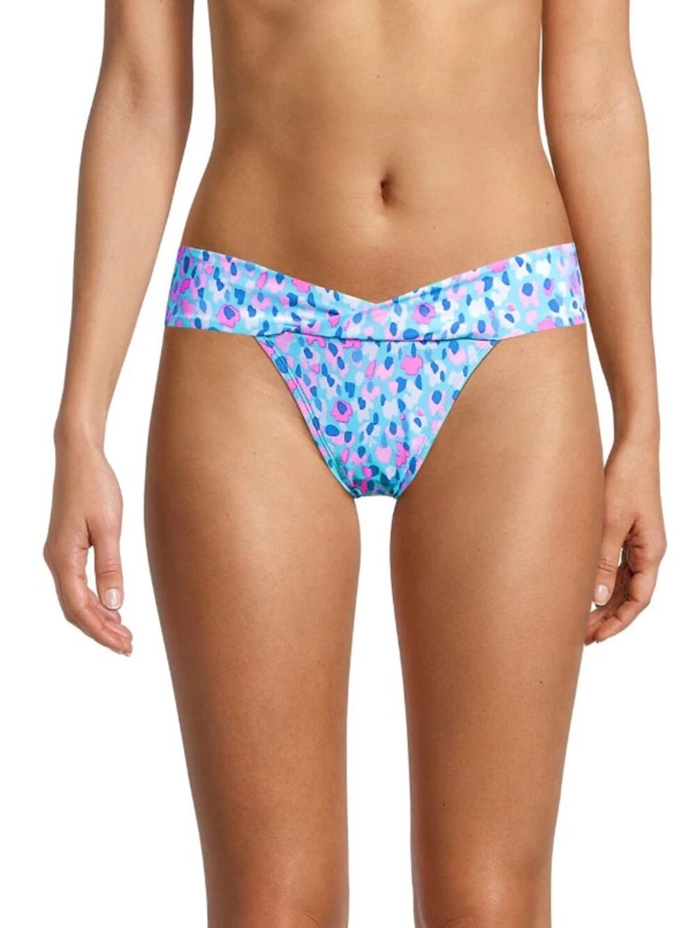 LILLY PULITZER Trey Bikini Bottoms Size 6 Blue Ibiza Hottie Dottie Swim NWT